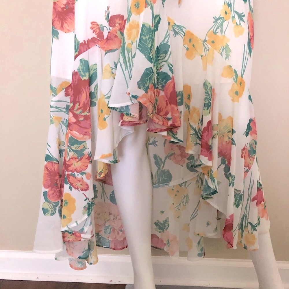 Leith flutter sleeve high low dress - Picture 9 of 15